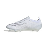 adidas Predator Elite Gazon Naturel Chaussures de Foot (FG) Blanc Doré