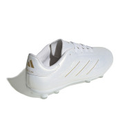 adidas Copa Pure 2 League Gazon Naturel Chaussures de Foot (FG) Enfants Blanc Doré