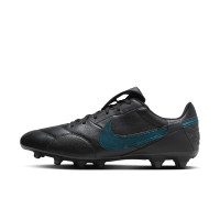 Nike Premier III Gras Voetbalschoenen (FG) Zwart Donkergroen