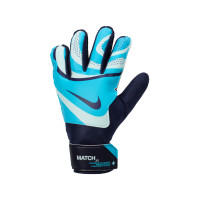 Nike Match Gants de Gardien de But Enfants Bleu Clair Bleu Blanc Noir