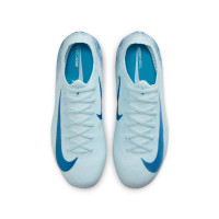 Nike Zoom Mercurial Vapor 16 Pro Gazon Naturel Chaussures de Foot (FG) Enfants Bleu Clair Bleu