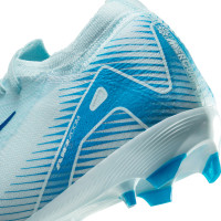 Nike Zoom Mercurial Vapor 16 Pro Gazon Naturel Chaussures de Foot (FG) Enfants Bleu Clair Bleu