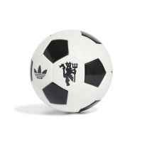 adidas Manchester United Originals Mini Ballon de Foot Taille 1 Blanc Noir