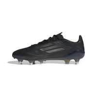 adidas F50 Elite Crampons Vissés Chaussures de Foot (SG) Noir Gris Doré