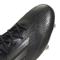 adidas F50 Elite Crampons Vissés Chaussures de Foot (SG) Noir Gris Doré