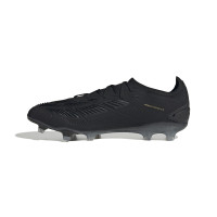 adidas Predator Pro Gazon Naturel Chaussures de Foot (FG) Noir Gris Doré