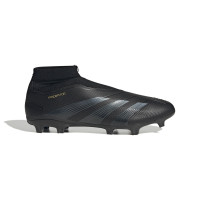 adidas Predator League Veterloze Gras Voetbalschoenen (FG) Zwart Grijs Goud