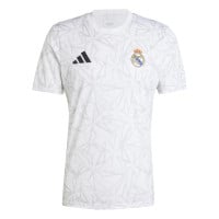 adidas Real Madrid Pre-Match Maillot d'Entraînement 2024-2025 Blanc Gris