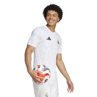 adidas Real Madrid Pre-Match Maillot d'Entraînement 2024-2025 Blanc Gris