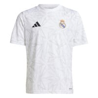 adidas Real Madrid Pre-Match Maillot d'Entraînement 2024-2025 Enfants Blanc Gris