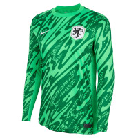 Chemise Nike Netherlands Keeper à manches longues Orange Lions 2024-2025 pour femmes