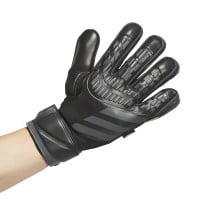 adidas Predator Match Fingersave Keepershandschoenen Zwart Donkergrijs