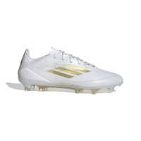 adidas F50 Pro Gazon Naturel Chaussures de Foot (FG) Blanc Doré