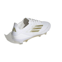 adidas F50 Pro Gazon Naturel Chaussures de Foot (FG) Blanc Doré