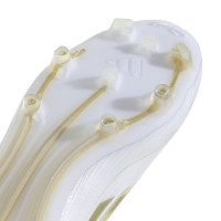 adidas F50 Pro Gazon Naturel Chaussures de Foot (FG) Blanc Doré