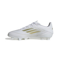 adidas F50 Club Gazon Naturel Gazon Artificiel Chaussures de Foot (FxG) Blanc Doré