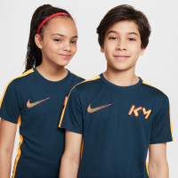 Nike Kylian Mbappé Academy Ensemble Training Enfants Bleu Foncé Orange