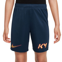 Nike Kylian Mbappé Academy Short d'Entraînement Enfants Bleu Foncé Orange