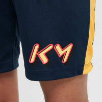 Nike Kylian Mbappé Academy Short d'Entraînement Enfants Bleu Foncé Orange