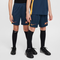 Nike Kylian Mbappé Academy Short d'Entraînement Enfants Bleu Foncé Orange