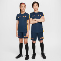 Nike Kylian Mbappé Academy Short d'Entraînement Enfants Bleu Foncé Orange