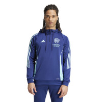 adidas Arsenal Track Hoodie Trainingspak 2024-2025 Donkerblauw Lichtblauw