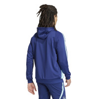 adidas Arsenal Track Hoodie Trainingspak 2024-2025 Donkerblauw Lichtblauw