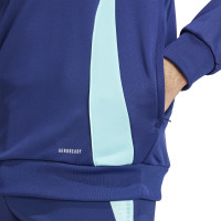 adidas Arsenal Track Sweat à Capuche 2024-2025 Bleu Foncé Bleu Clair