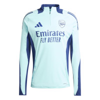 adidas Arsenal Trainingstrui 1/4-Zip 2024-2025 Lichtblauw Donkerblauw