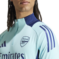 adidas Arsenal Survêtement 1/4-Zip 2024-2025 Bleu Clair Bleu Foncé