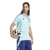 adidas Arsenal Polo Zomerset 2024-2025 Lichtblauw Donkerblauw