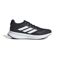 Chaussures de course adidas Runfalcon5 pour enfants, noir et blanc