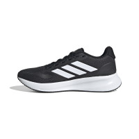 Chaussures de course adidas Runfalcon5 pour enfants, noir et blanc