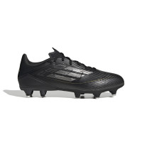 adidas F50 League Crampons Vissés Chaussures de Foot (SG) Noir Gris Doré