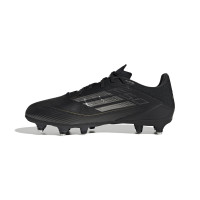 adidas F50 League IJzeren-Nop Voetbalschoenen (SG) Zwart Grijs Goud