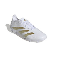 adidas Predator League Gazon Naturel Chaussures de Foot (FG) Blanc Doré