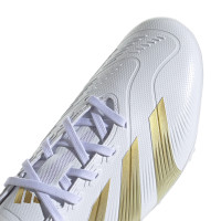 adidas Predator League Gazon Naturel Chaussures de Foot (FG) Blanc Doré