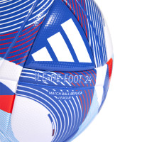 adidas OLYMPICS24 League Ballon de Foot Taille 5 Blanc Bleu Rouge