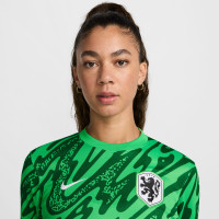 Chemise Nike Netherlands Keeper à manches longues Orange Lions 2024-2025 pour femmes