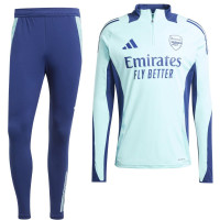 adidas Arsenal Survêtement 1/4-Zip 2024-2025 Bleu Clair Bleu Foncé