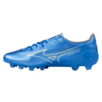 Mizuno Alpha Select Gras Voetbalschoenen (FG) Blauw Wit Goud