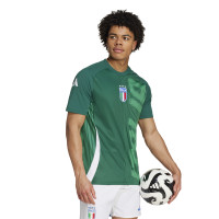 adidas Italië Pre-Match Trainingsshirt 2024-2026 Groen Wit