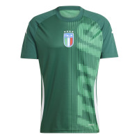 Maillot d'entraînement d'avant-match Adidas Italy 2024-2026 Vert Blanc