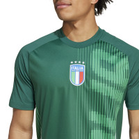 adidas Italië Pre-Match Trainingsshirt 2024-2026 Groen Wit