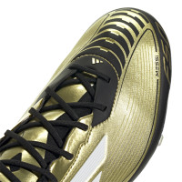 adidas F50 Messi Elite Gazon Naturel Chaussures de Foot (FG) Doré Noir Blanc
