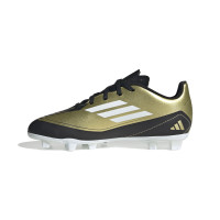 adidas F50 Messi Club Gras / Kunstgras Voetbalschoenen (FxG) Kids Goud Zwart Wit