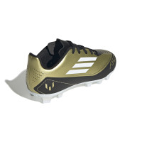 adidas F50 Messi Club Gazon Naturel Gazon Artificiel Chaussures de Foot (FxG) Enfants Doré Noir Blanc