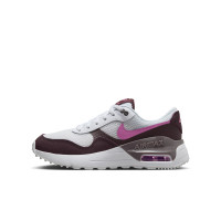 Baskets Nike Air Max System pour enfants, blanches, roses, bordeaux