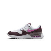 Baskets Nike Air Max System pour enfants, blanches, roses, bordeaux