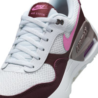 Baskets Nike Air Max System pour enfants, blanches, roses, bordeaux